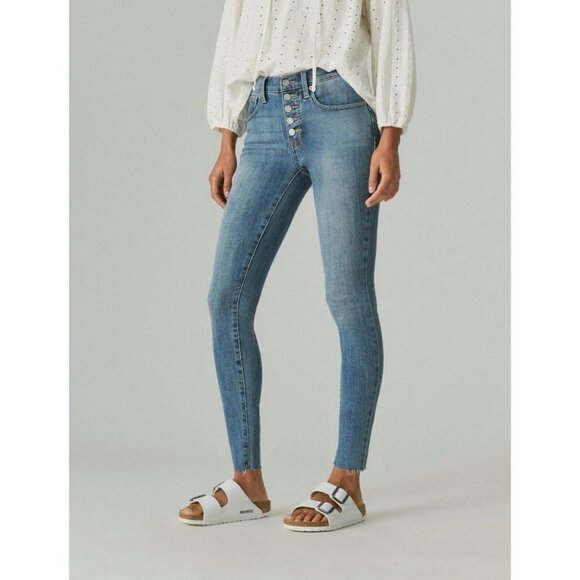 Lucky Brand Women's 16/33 Ankle High Rise Skinny Fit Jeans NWT $89.50 - Picture 5 of 7